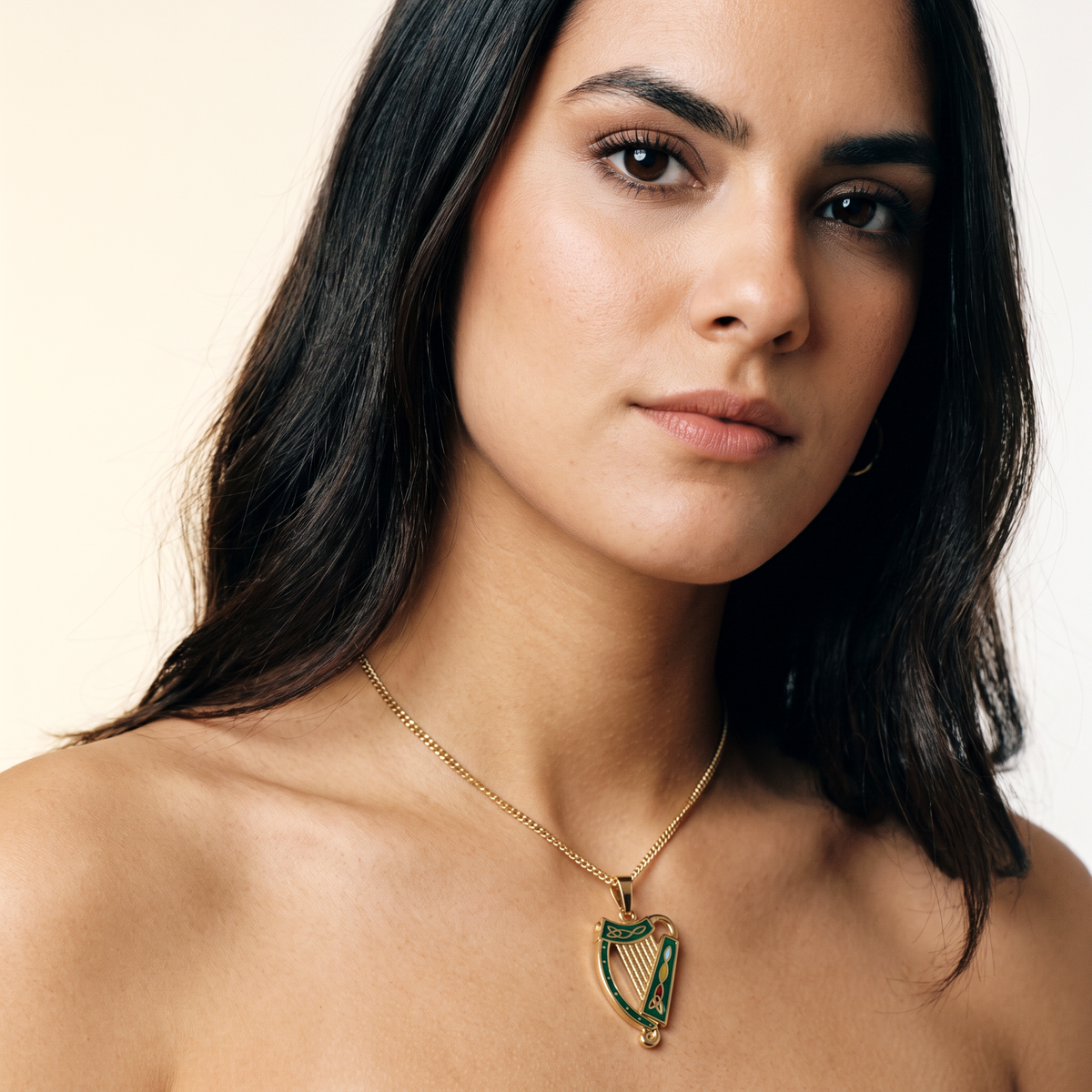 Eirin Apparel Necklace Celtic Harp Necklace – 'Ceol' (Music)