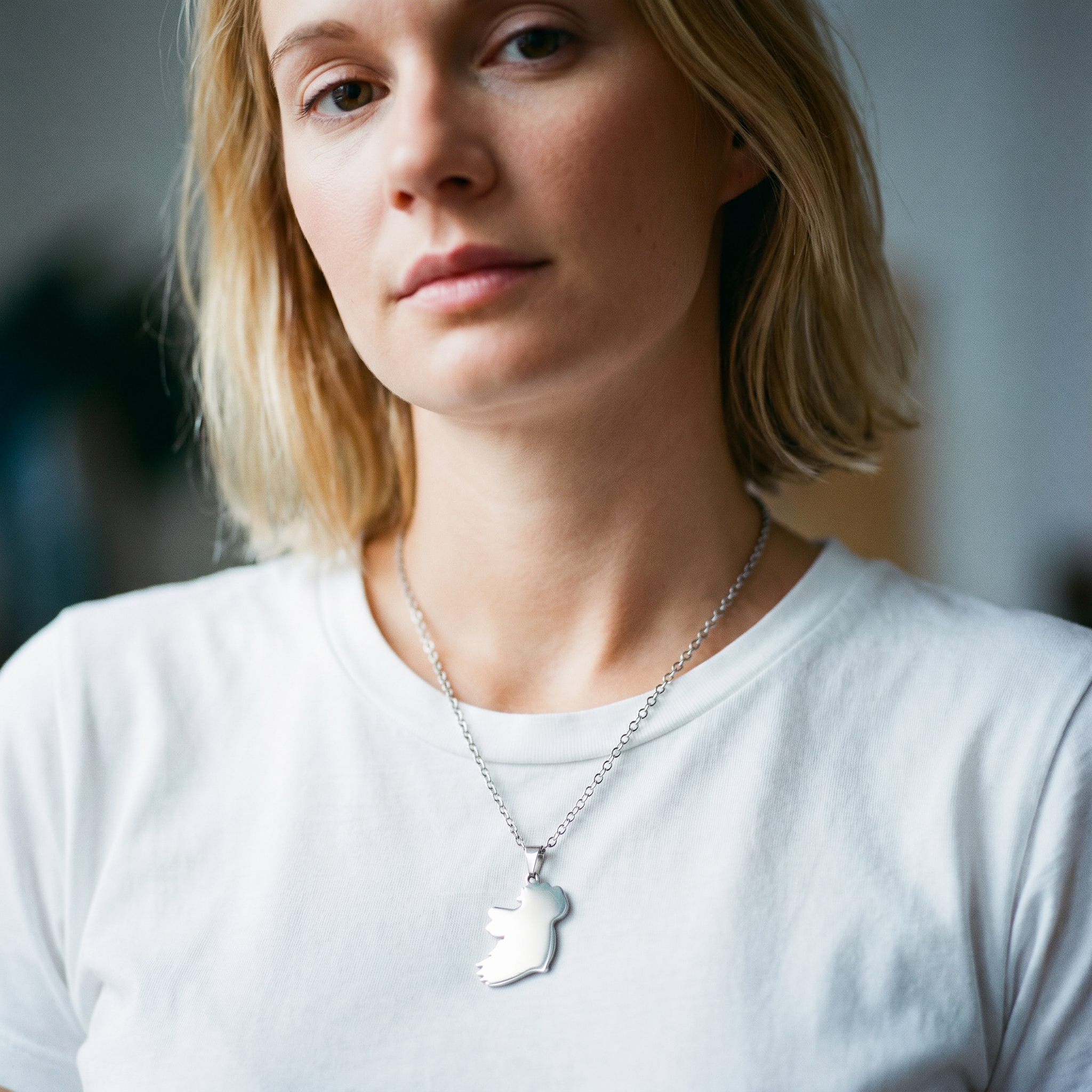 Eirin Apparel Necklace Classic Map of Ireland Necklace – ‘Oileán’ (Island)