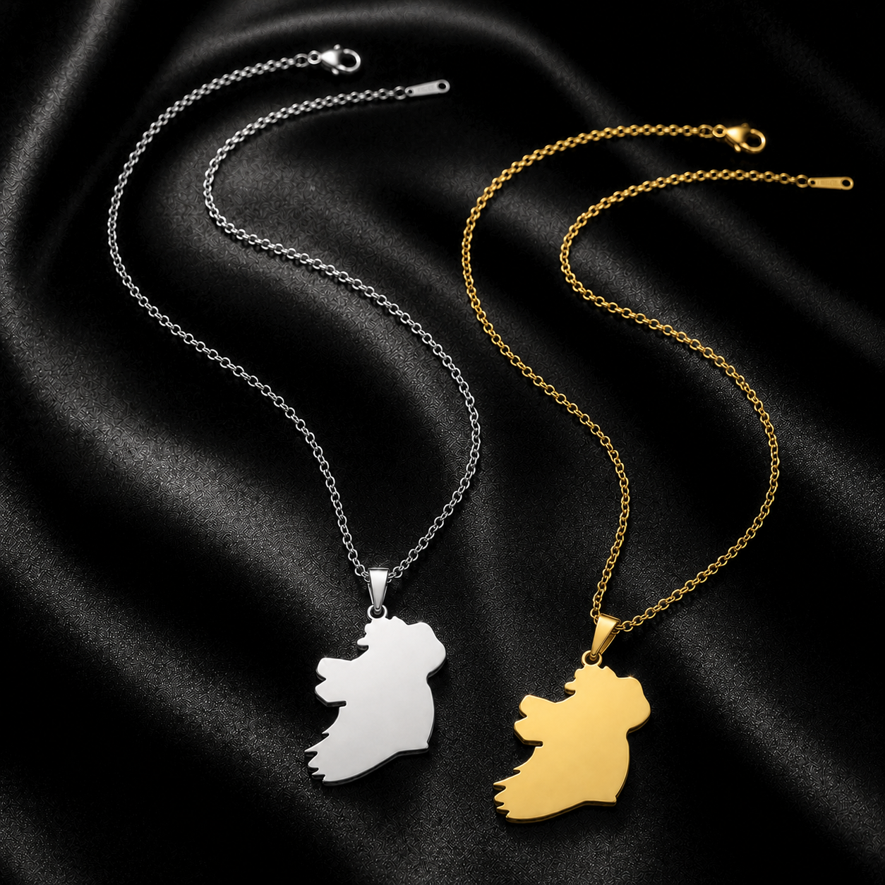 Eirin Apparel Necklace Classic Map of Ireland Necklace – ‘Oileán’ (Island)