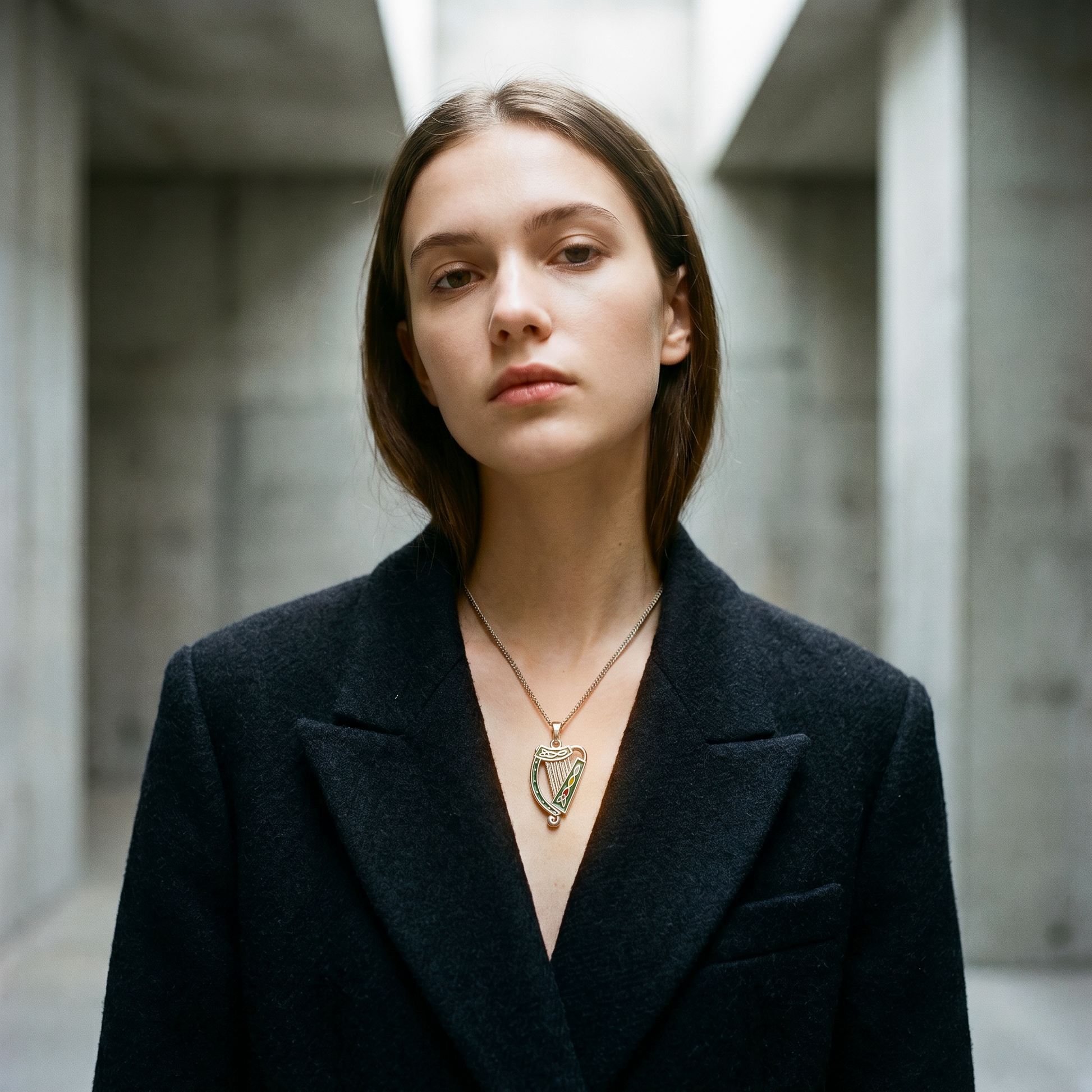 Eirin Apparel Necklace Irish Harp Necklace – 'Ceol' (Music)