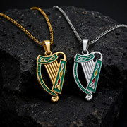 Eirin Apparel Necklace Irish Harp Necklace – 'Ceol' (Music)
