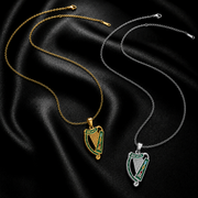 Eirin Apparel Necklace Irish Harp Necklace – 'Ceol' (Music)