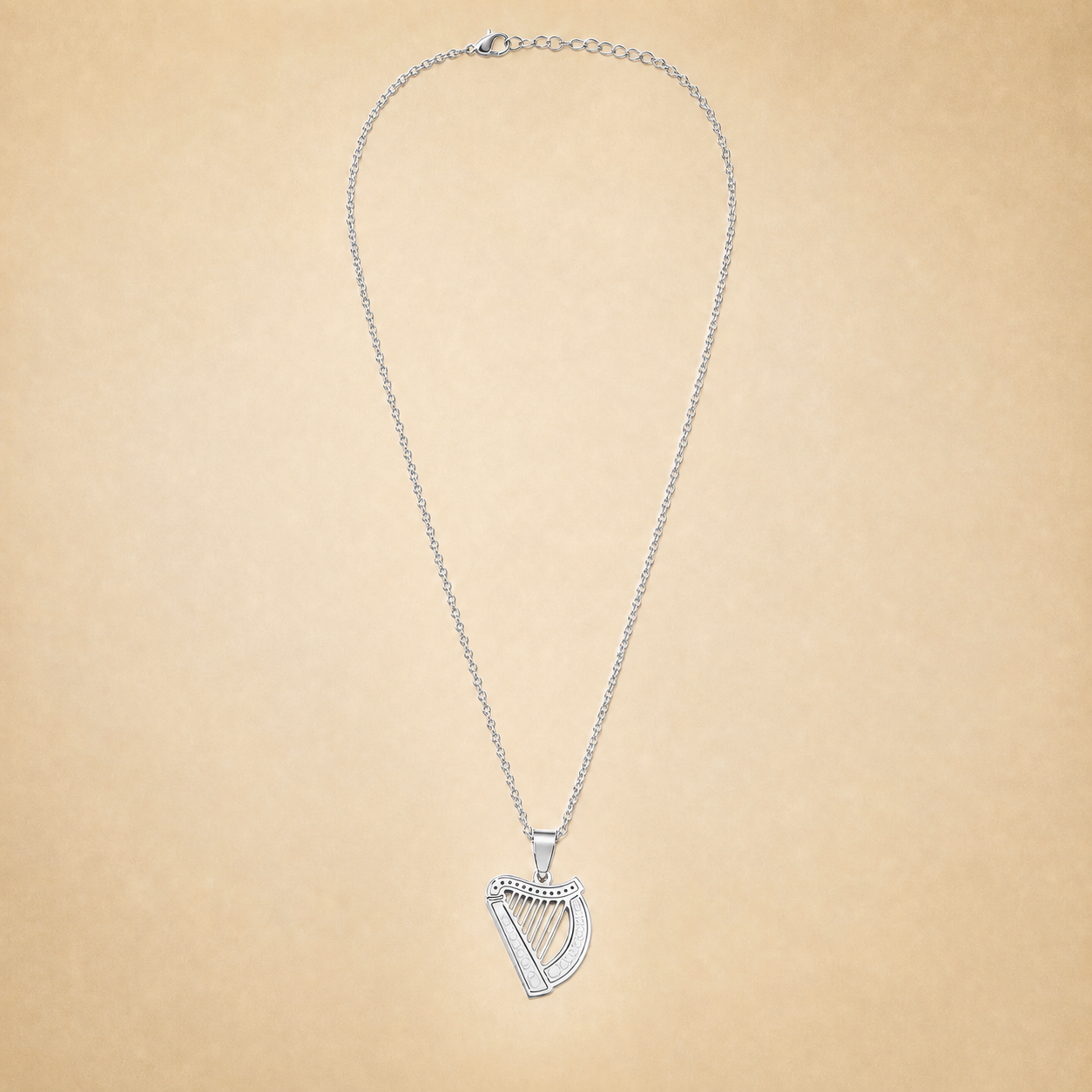 Eirin Apparel Necklace Irish Harp Necklace – 'Fonn' (Melody)