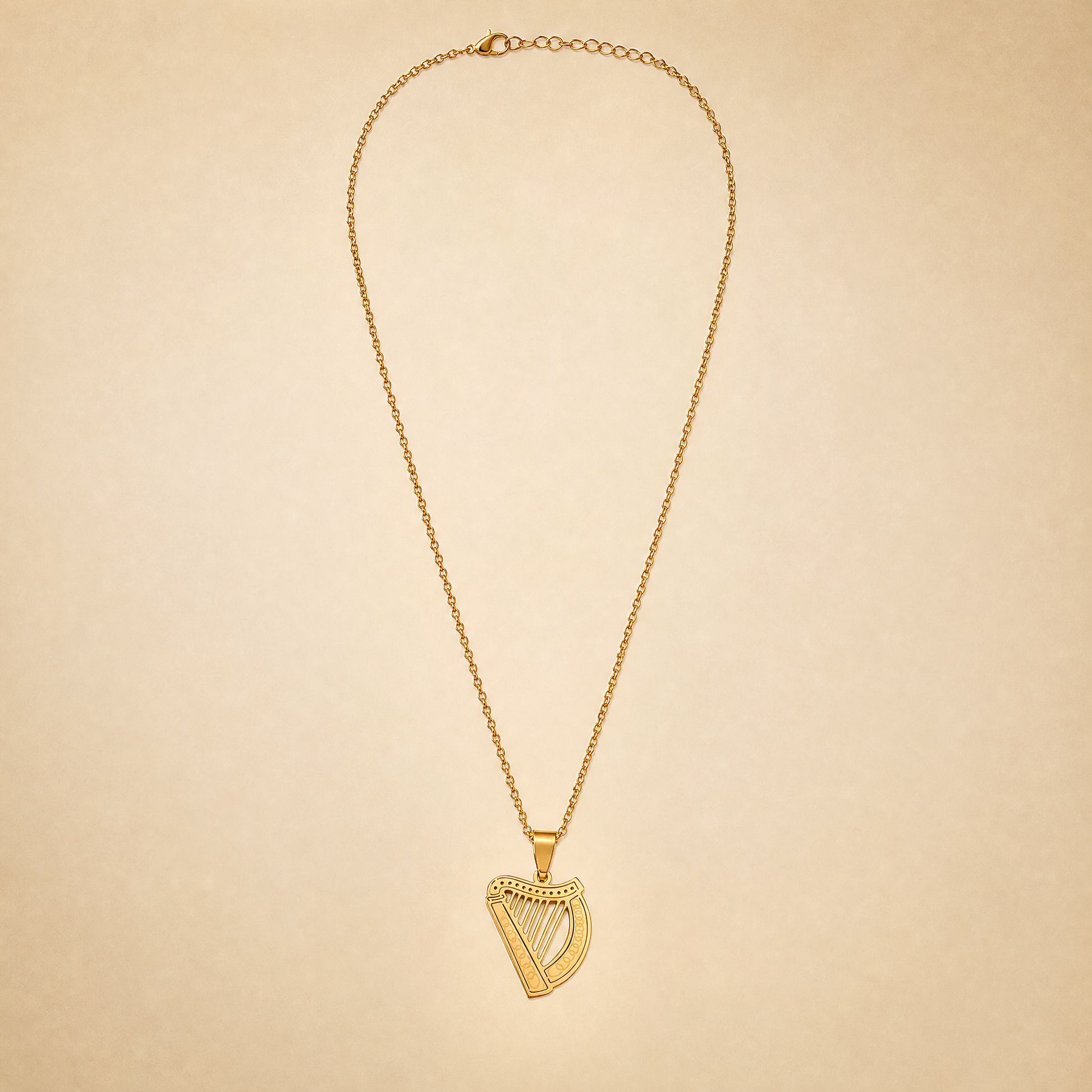 Eirin Apparel Necklace Irish Harp Necklace – 'Fonn' (Melody)