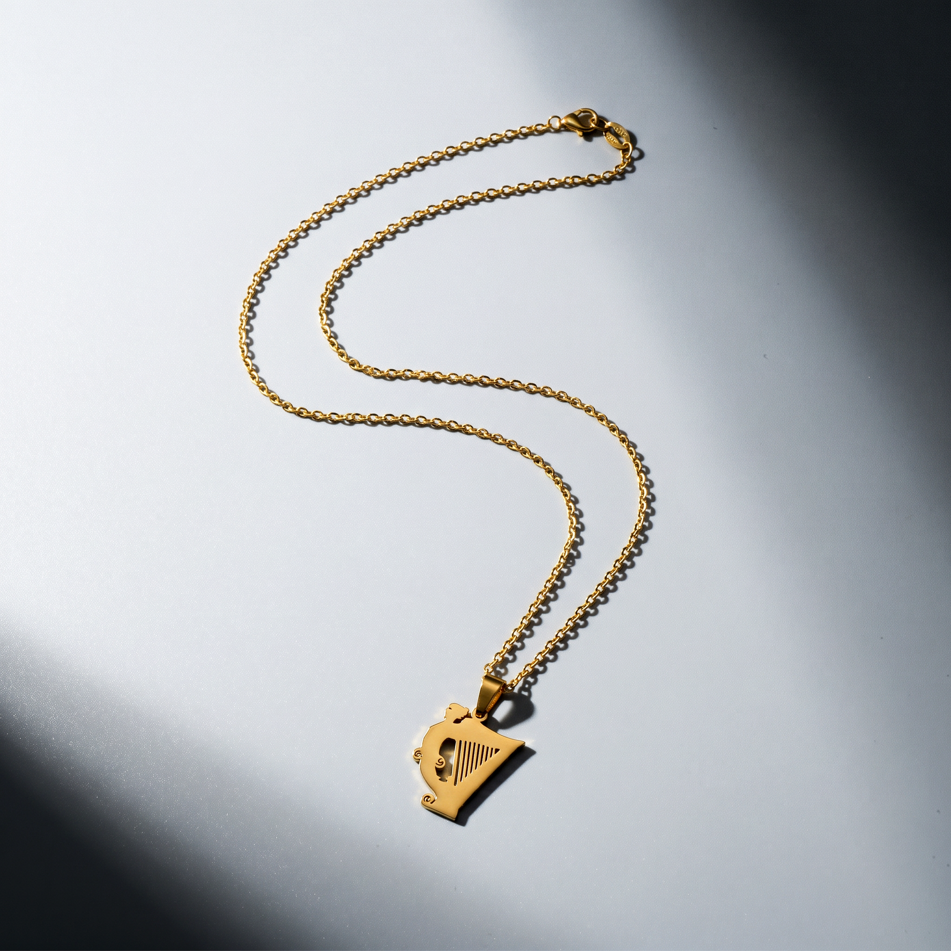 Eirin Apparel Necklace Irish Harp Necklace – 'Macalla' (Echo)