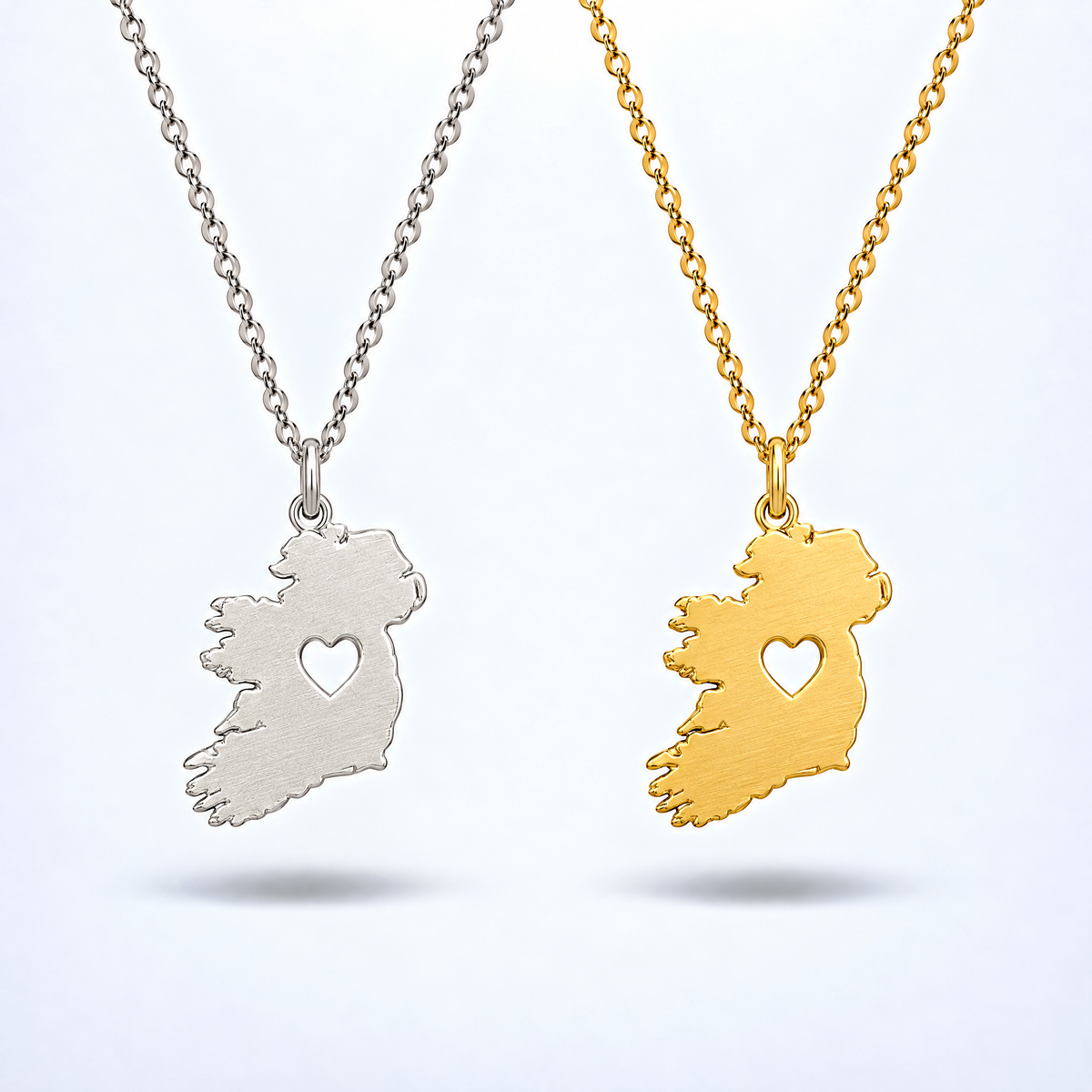 Eirin Apparel Necklace Map of Ireland Necklace – ‘Croí Éireann’ (Heart of Ireland) [collection-cover-only]