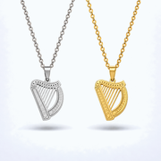Eirin Apparel Necklace Women's Irish Harp Necklace – 'Fonn' (Melody) [collection-cover-only]