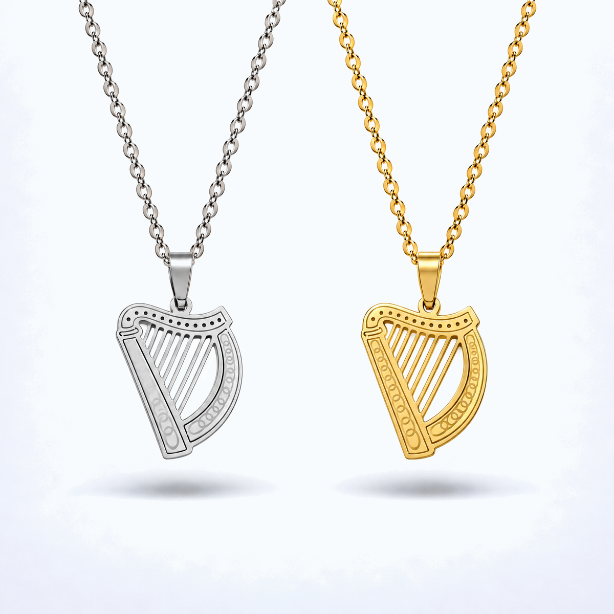 Eirin Apparel Necklace Women's Irish Harp Necklace – 'Fonn' (Melody) [collection-cover-only]