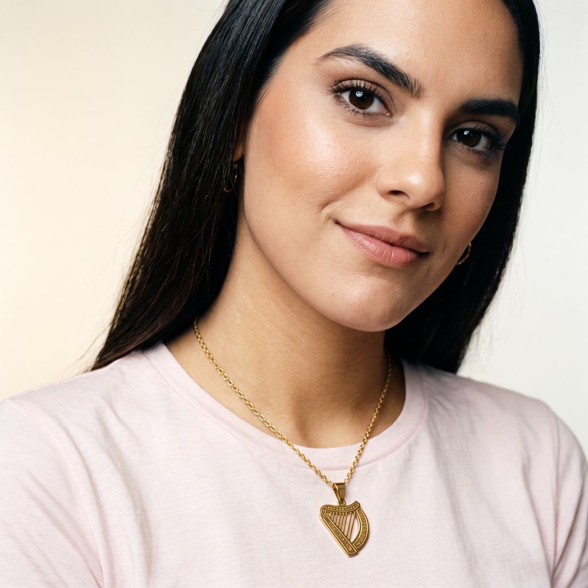 Eirin Apparel Necklace Women's Irish Harp Necklace – 'Fonn' (Melody)