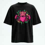 Eirin Apparel Oversized T-Shirt 'Bad Grá' Oversized Claddagh T-Shirt