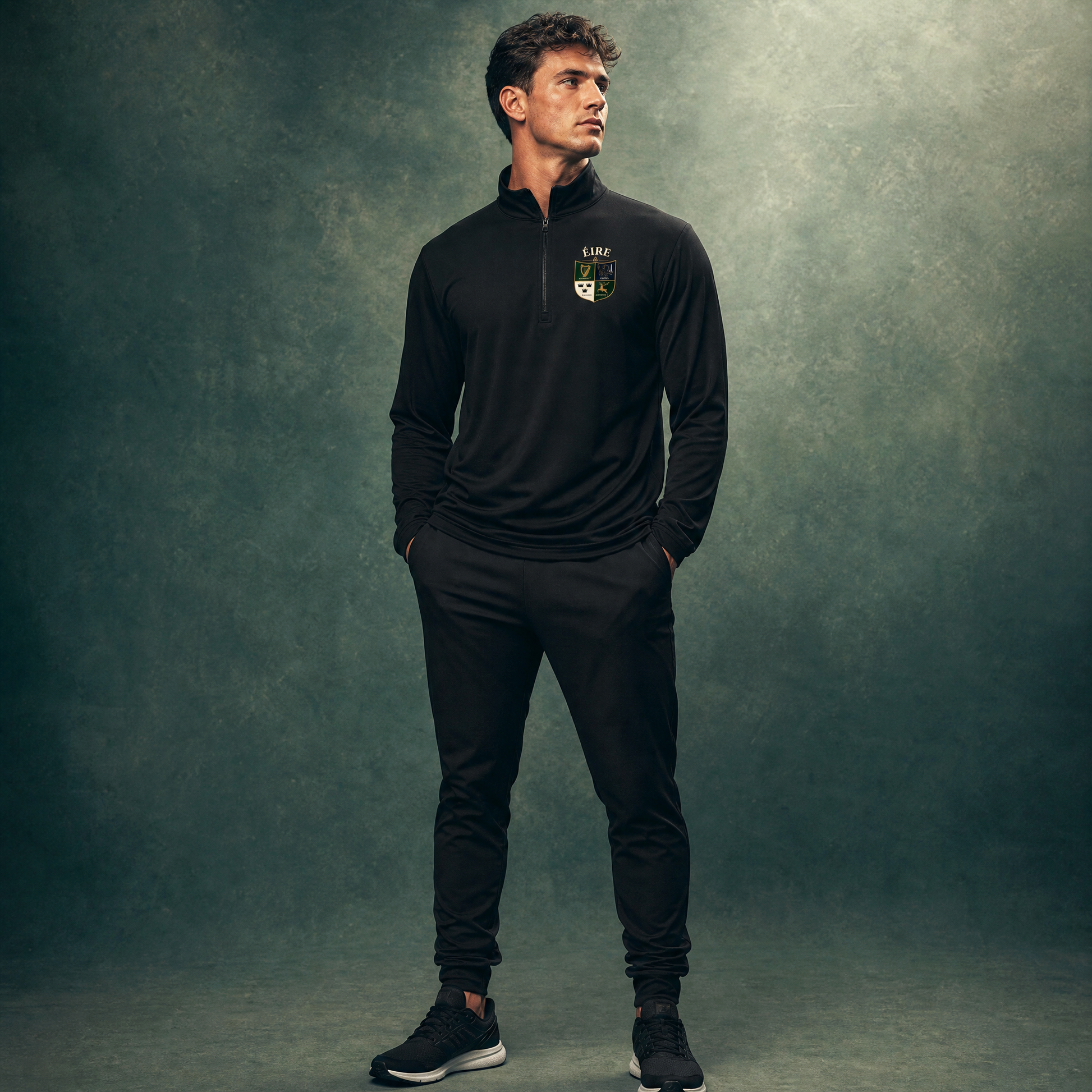 Eirin Apparel Performance Quarter-Zip 'Four Provinces, One Land' Performance Quarter-Zip