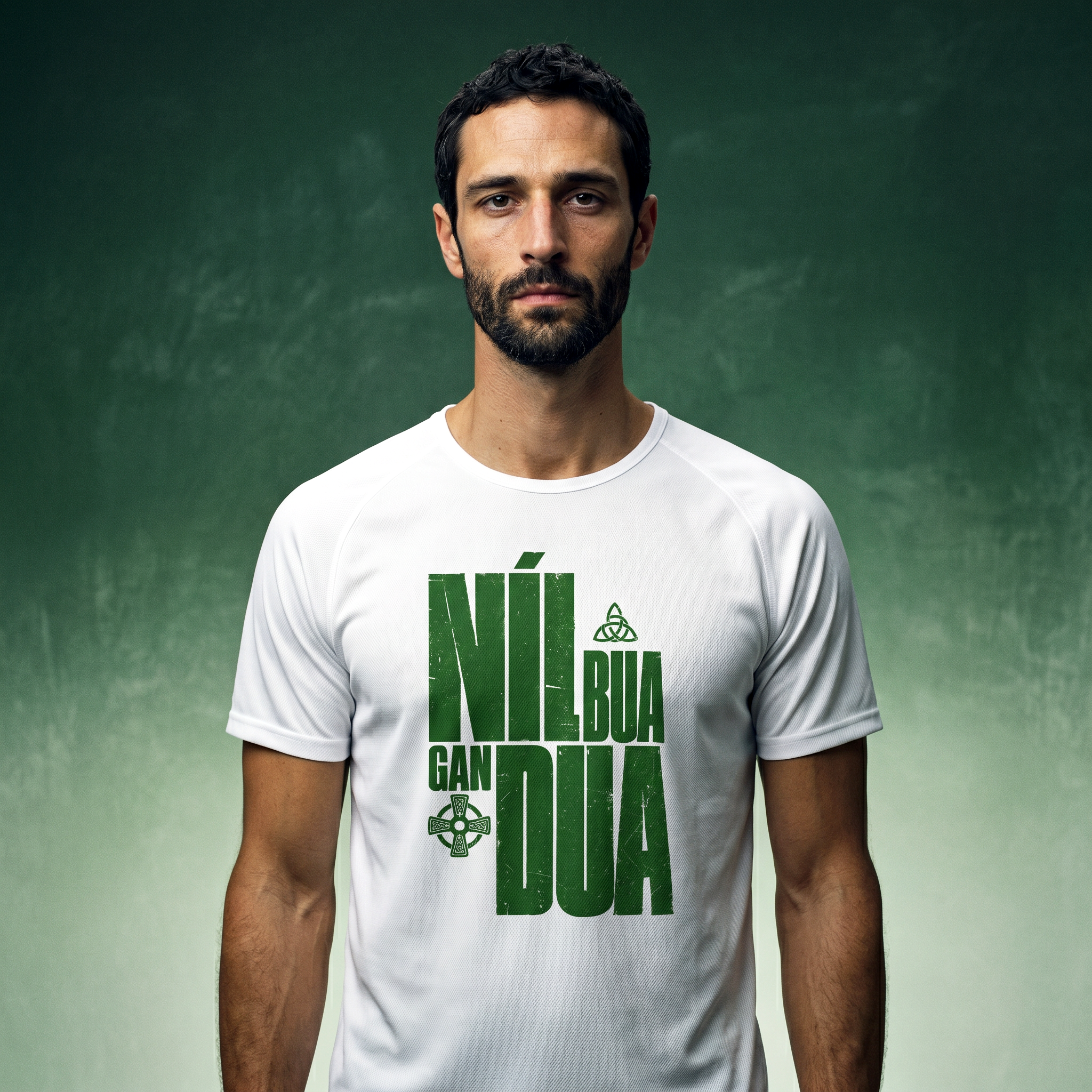 Eirin Apparel Performance T-Shirt White / S 'No Pain, No Gain' Gaeilge Performance T-Shirt
