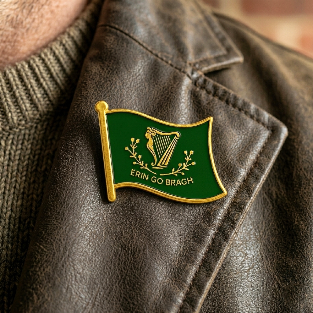 Eirin Apparel Single Lapel Pin Brooch Erin Go Bragh Lapel Pin