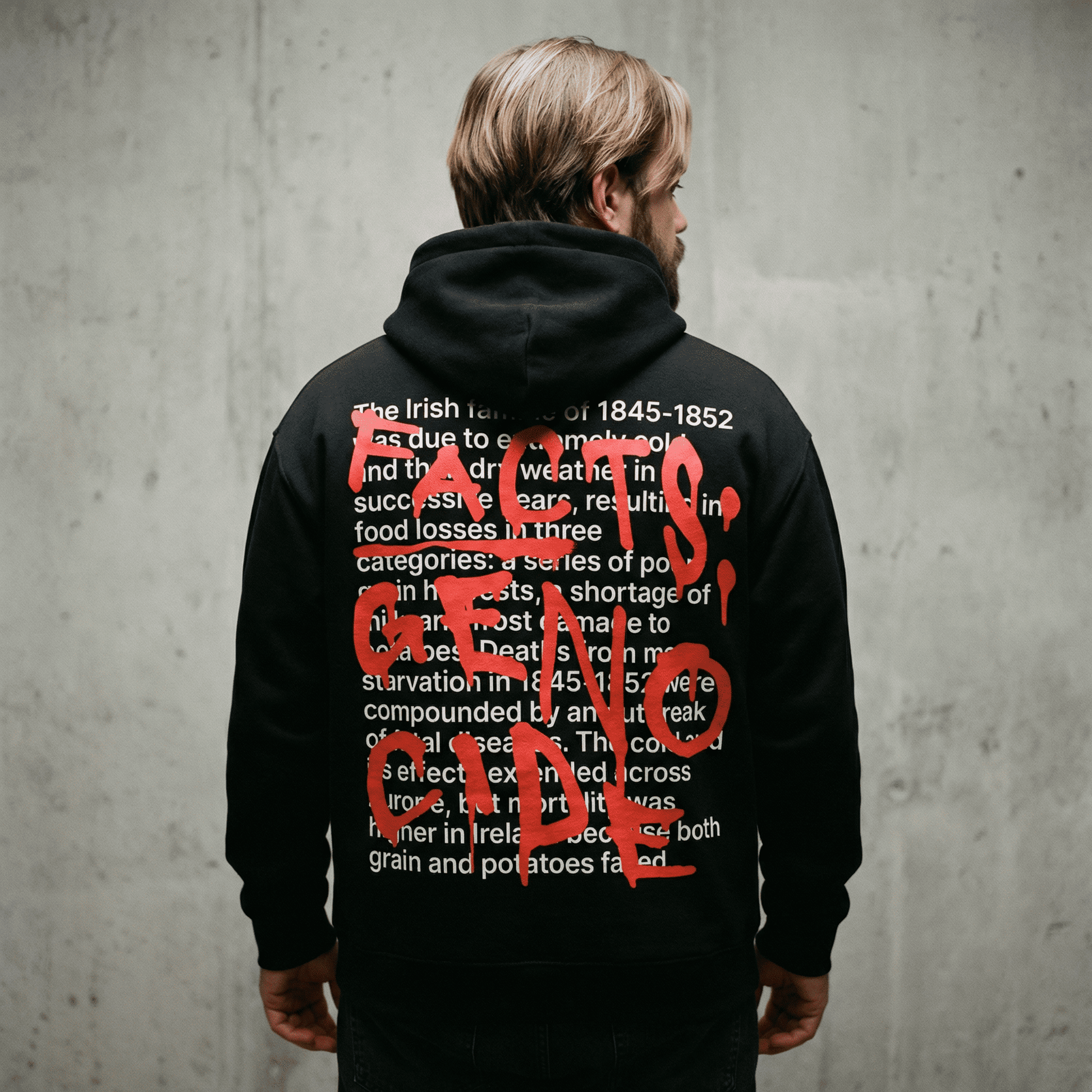 Eirin Apparel Unisex Hoodie ‘404: Truth Not Found’ Hoodie – Famine Awareness Piece
