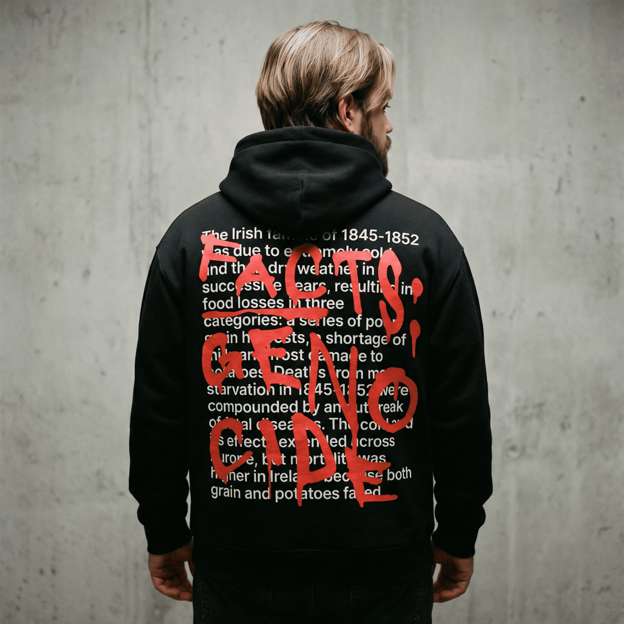 Eirin Apparel Unisex Hoodie ‘404: Truth Not Found’ Hoodie – Famine Awareness Piece