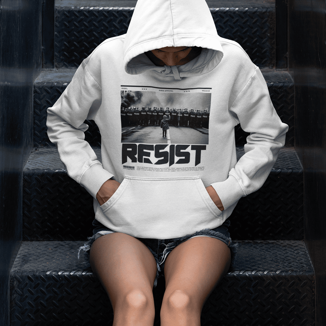Eirin Apparel Unisex Hoodie Ash / S Unisex 'Resist' Hoodie – Limited Edition