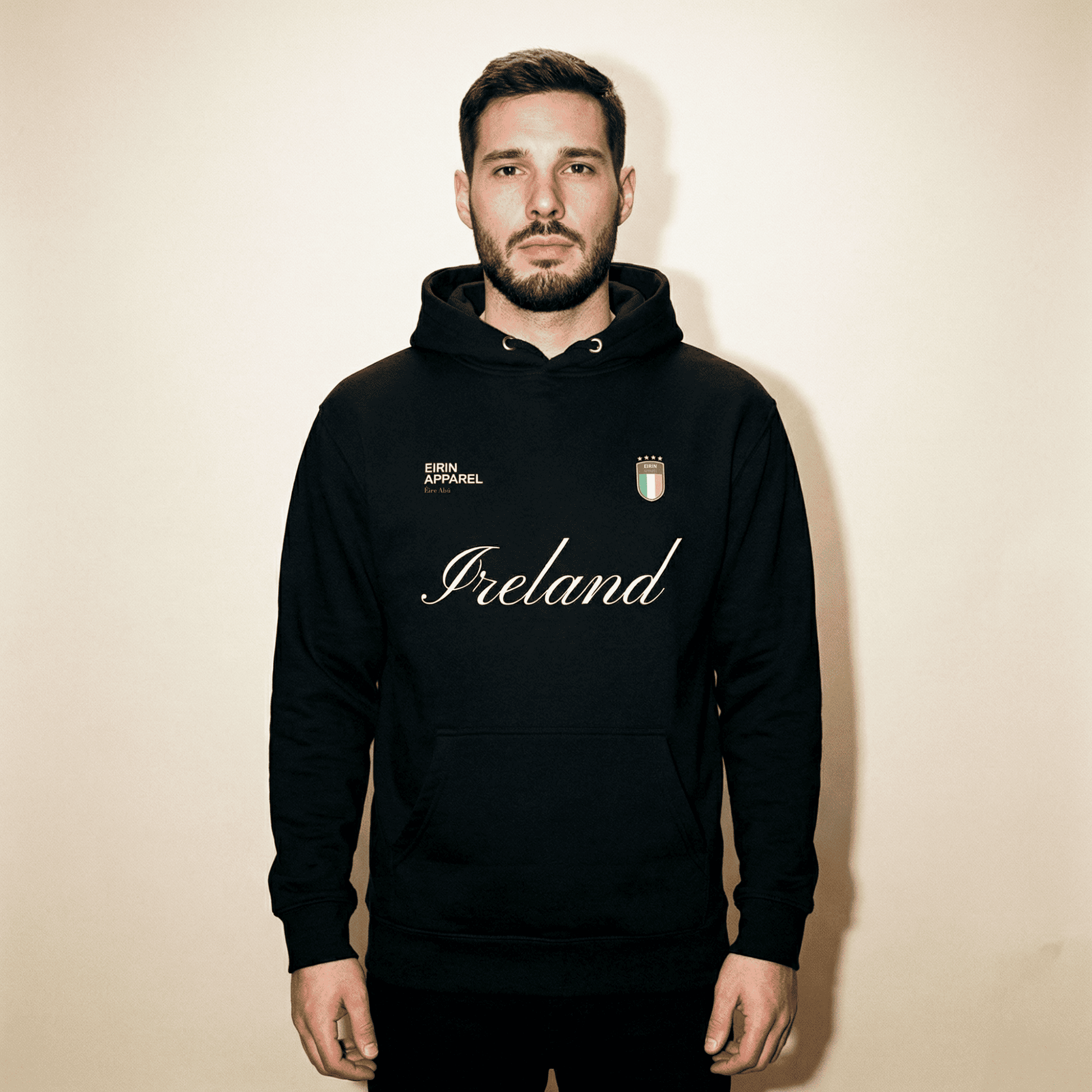 Eirin Apparel Unisex Hoodie Black / S 'G1 – Gaelic One' Sports Hoodie