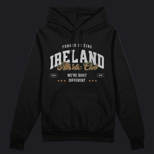 Eirin Apparel Unisex Hoodie Black / S Unisex 'Built Different' Sports Hoodie