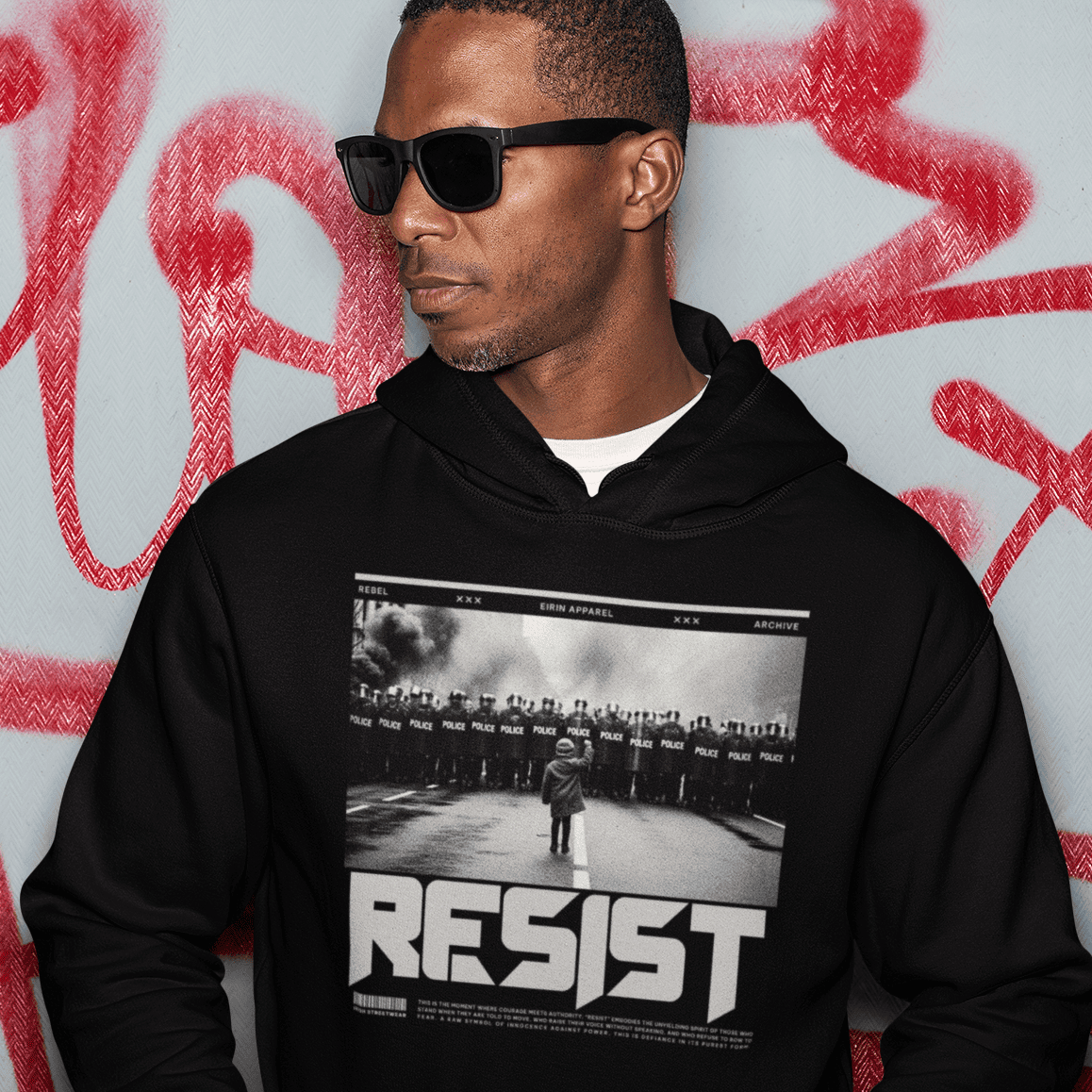 Eirin Apparel Unisex Hoodie Black / S Unisex 'Resist' Hoodie – Limited Edition