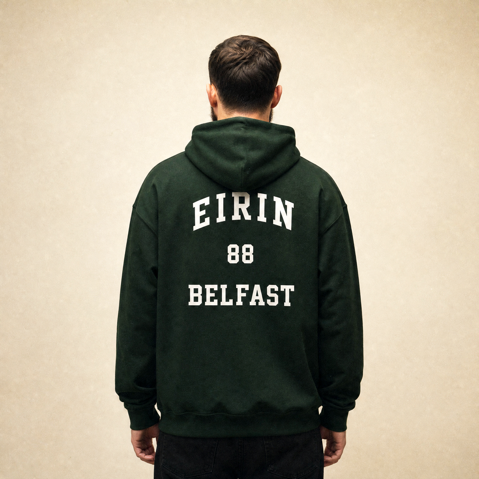 Eirin Apparel Unisex Hoodie Forest Green / S '88 Belfast' Hoodie