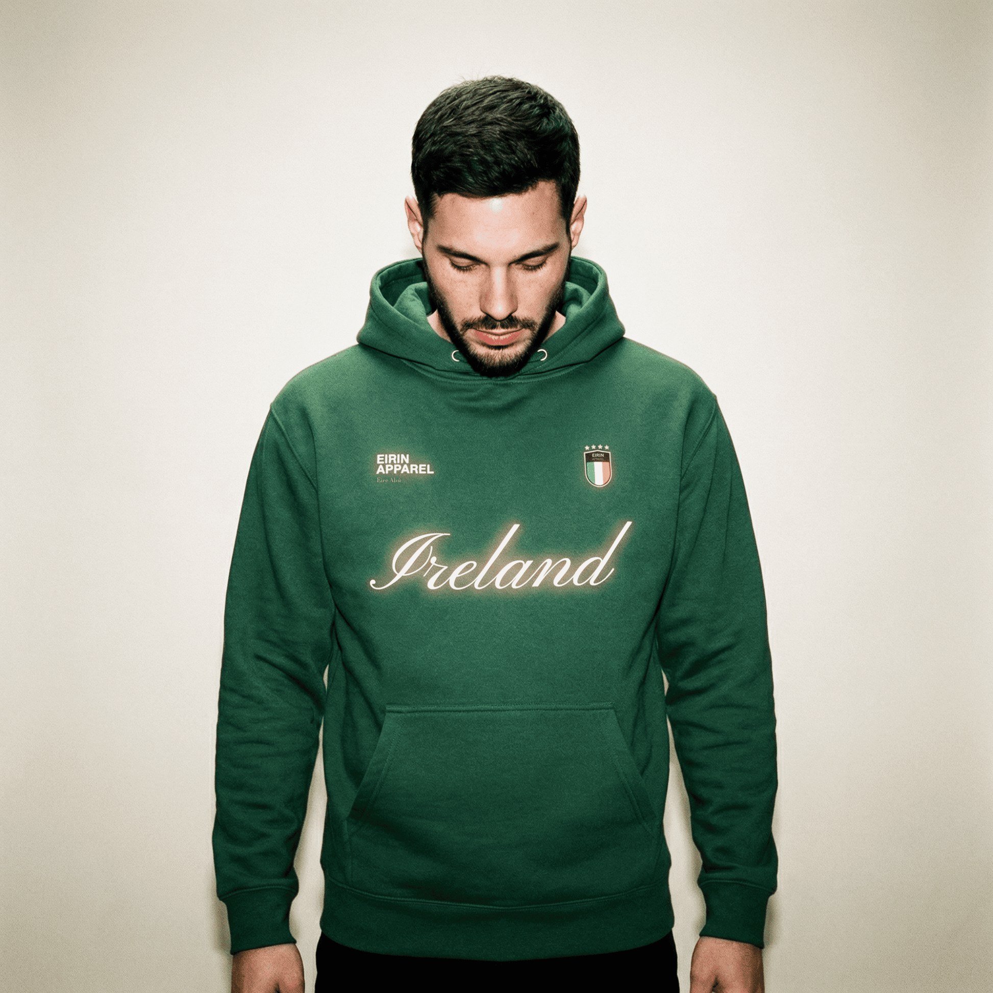 Eirin Apparel Unisex Hoodie Forest Green / S 'G1 – Gaelic One' Sports Hoodie