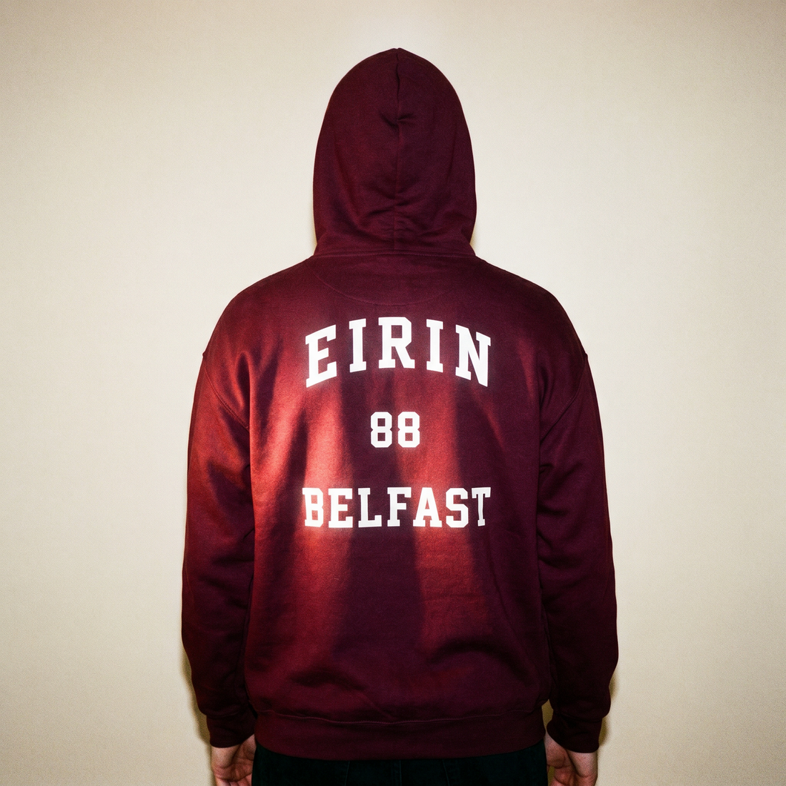 Eirin Apparel Unisex Hoodie Maroon / S '88 Belfast' Hoodie