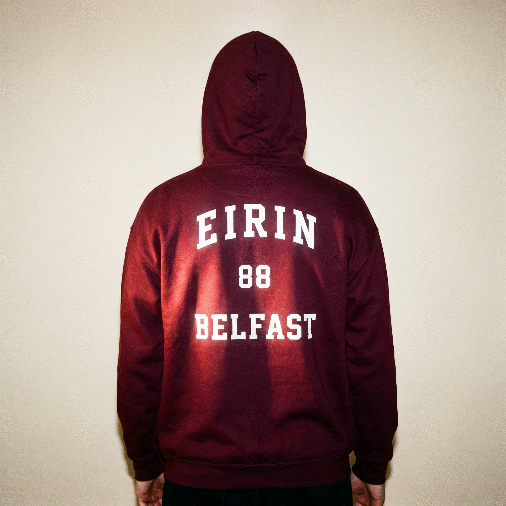 Eirin Apparel Unisex Hoodie Maroon / S '88 Belfast' Hoodie