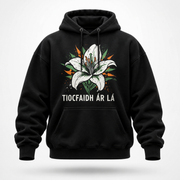 Eirin Apparel Unisex Hoodie 'Tiocfaidh ár lá' Easter Lily Hoodie