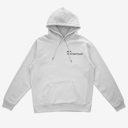 Eirin Apparel Unisex Hoodie Unisex '404: Truth Not Found' Hoodie – Irish Genocide Not Famine Awareness