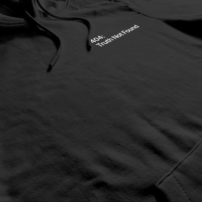 Eirin Apparel Unisex Hoodie Unisex '404: Truth Not Found' Hoodie – Irish Genocide Not Famine Awareness