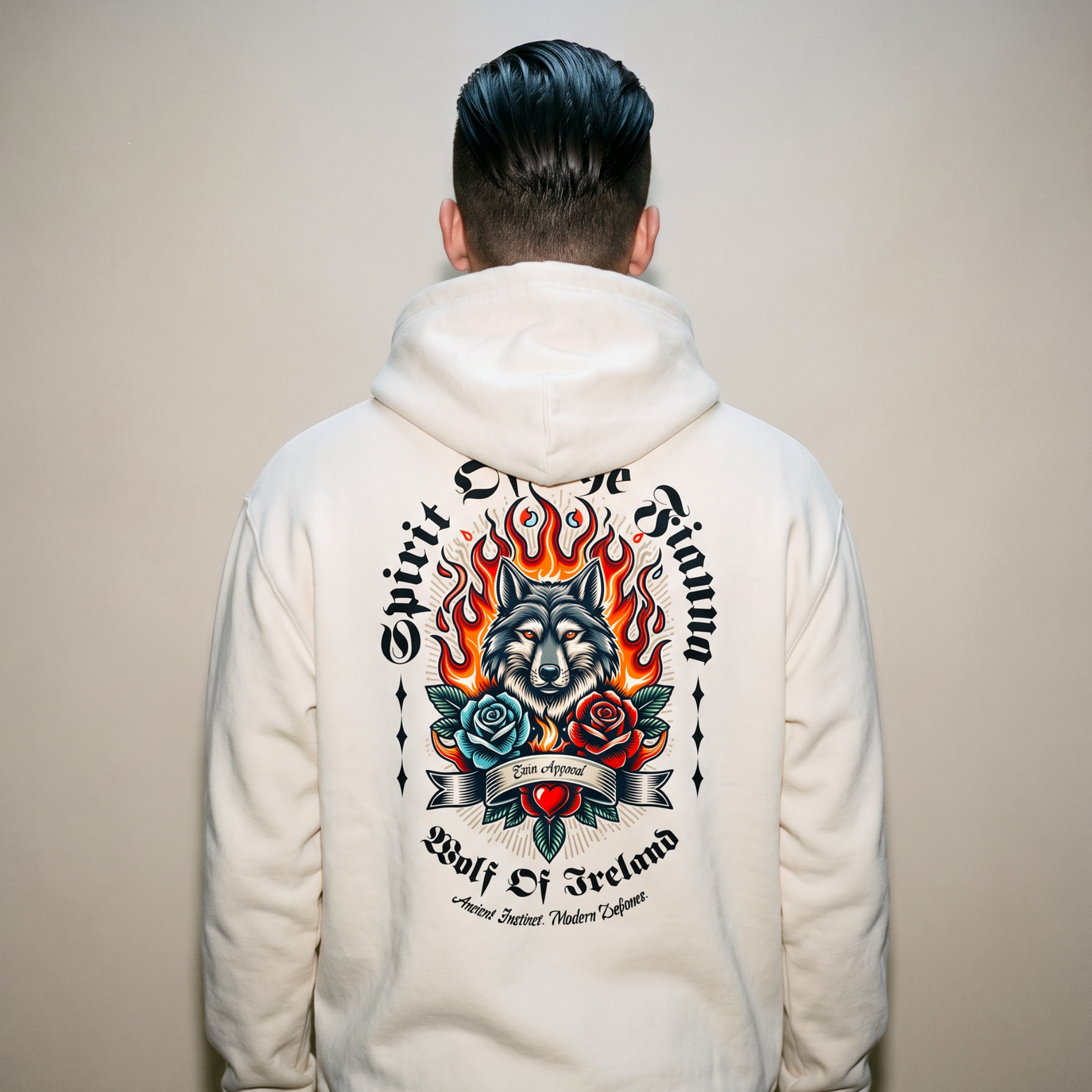 Eirin Apparel Unisex Hoodie 'Wolf Of Ireland' Premium Hoodie