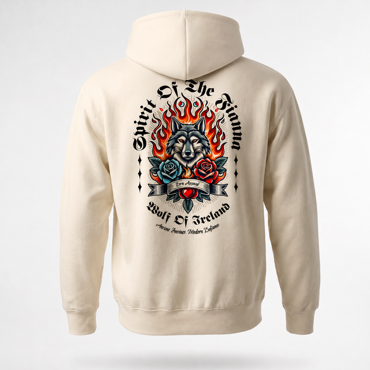 Eirin Apparel Unisex Hoodie 'Wolf Of Ireland' Premium Hoodie