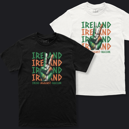 Eirin Apparel Unisex 'Irish Against Racism' T-Shirt