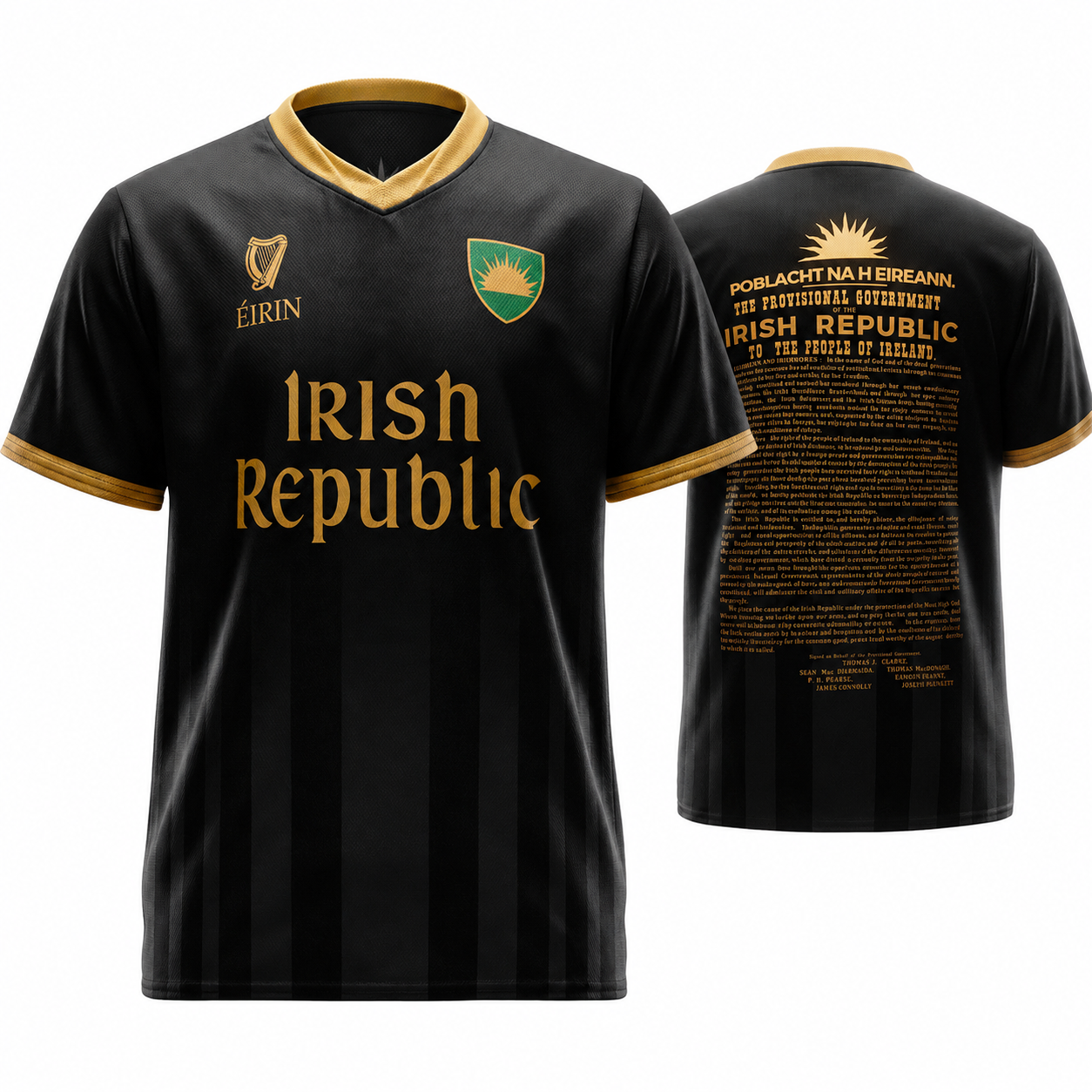 Eirin Apparel Unisex Jersey ‘1916 Proclamation’ Jersey – Black/Gold