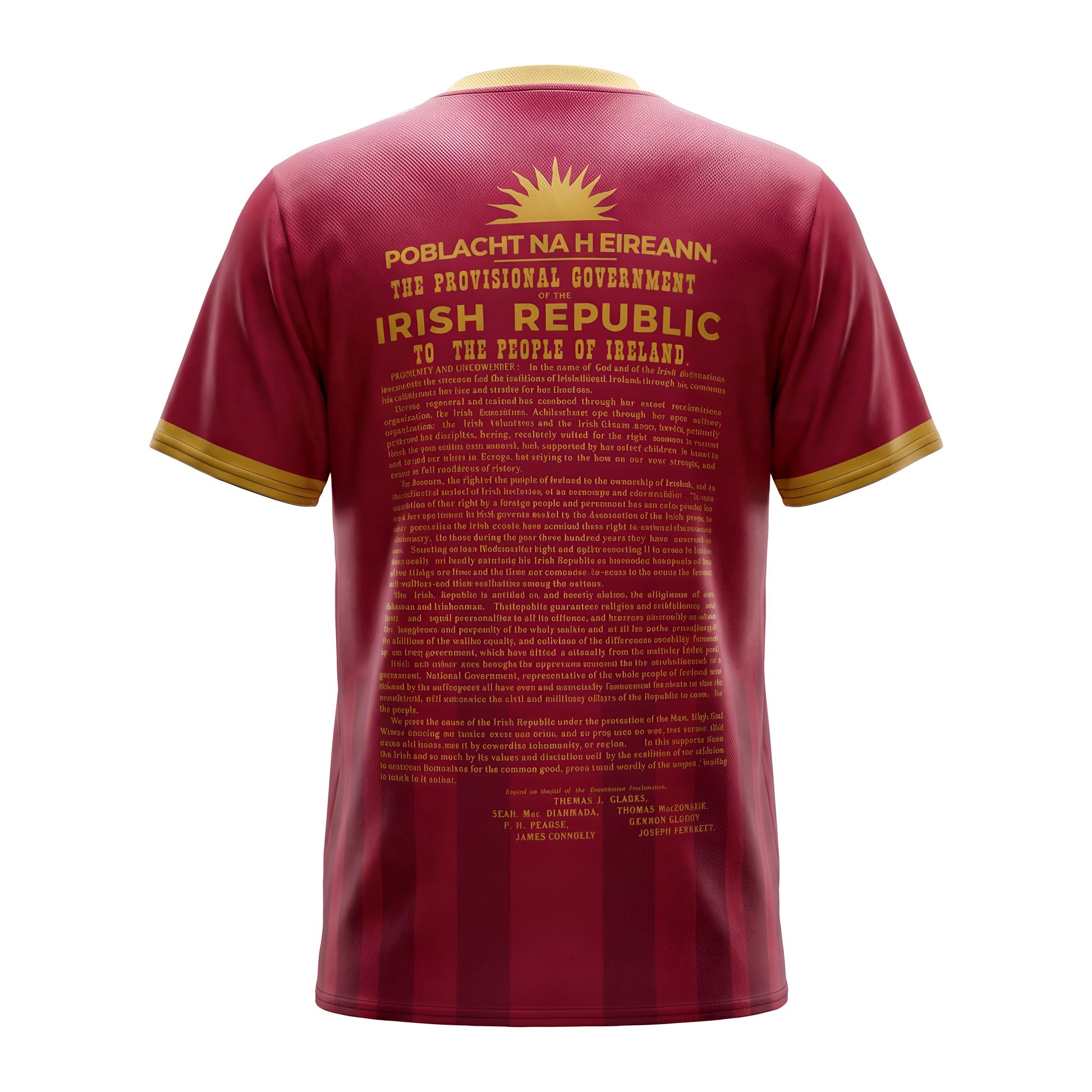 Eirin Apparel Unisex Jersey ‘1916 Proclamation’ Jersey – Pink/Gold