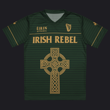 Eirin Apparel Unisex Jersey Eirin Irish Rebel Celtic Cross Jersey - Personalised Name & Number