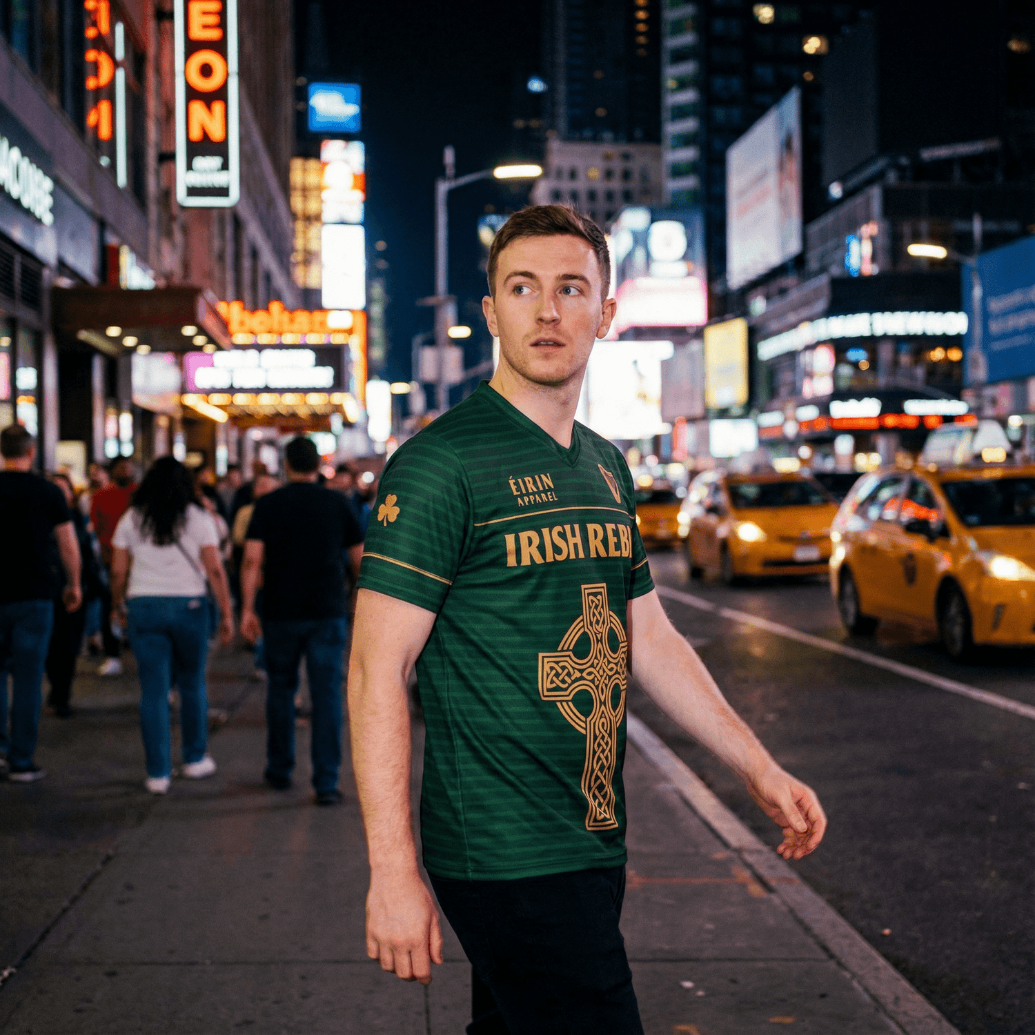 Eirin Apparel Unisex Jersey Eirin 'Irish Rebel' Celtic Cross Jersey – Personalised Name & Number