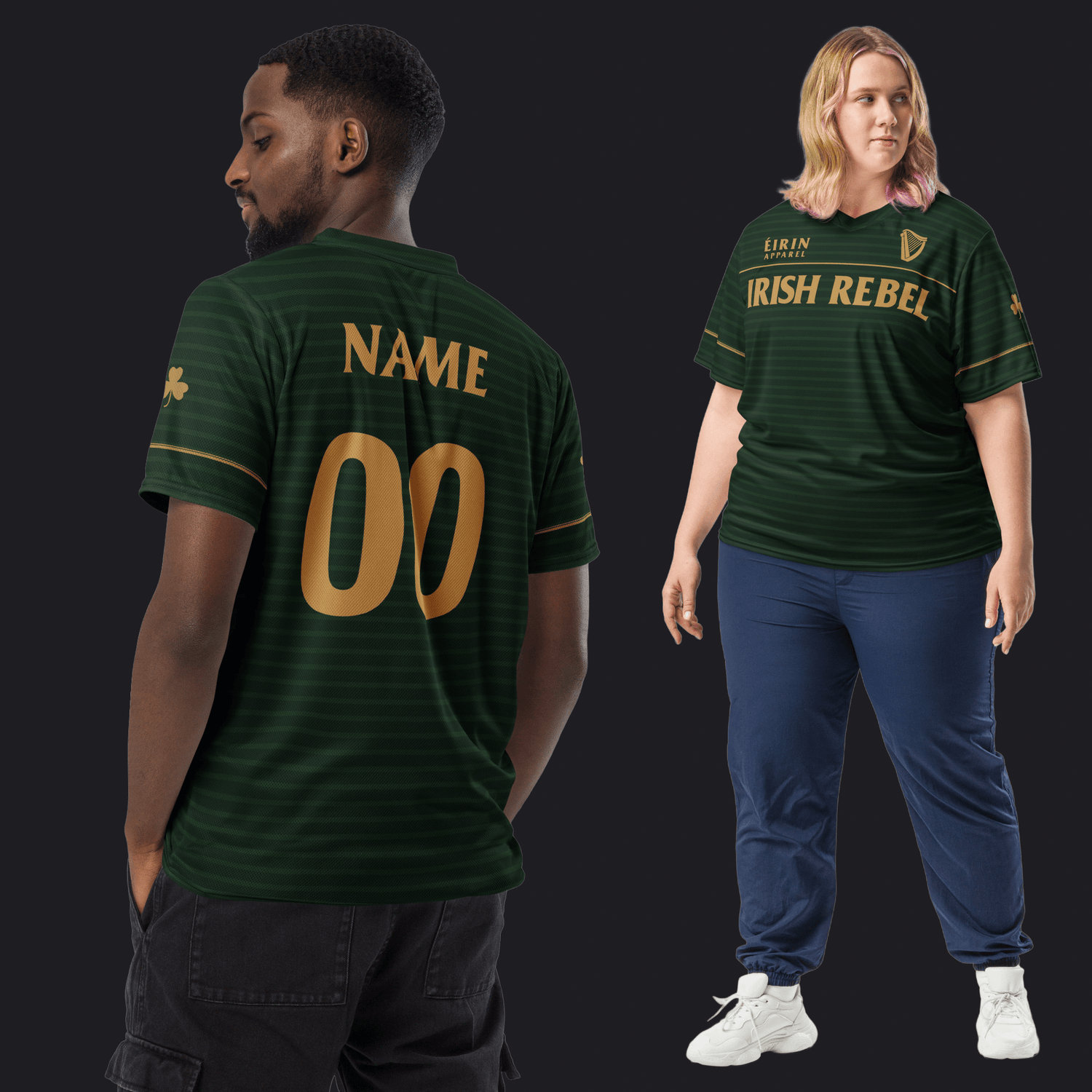 Eirin Apparel Unisex Jersey Eirin 'Irish Rebel' Jersey - Personalised Name & Number