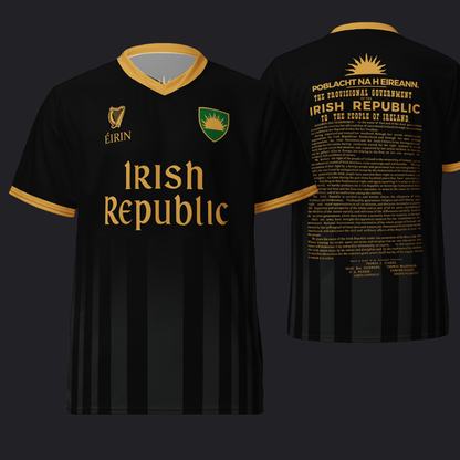 Eirin Apparel Unisex Jersey Eirin 'Irish Republic' Proclamation Jersey – Black/Gold