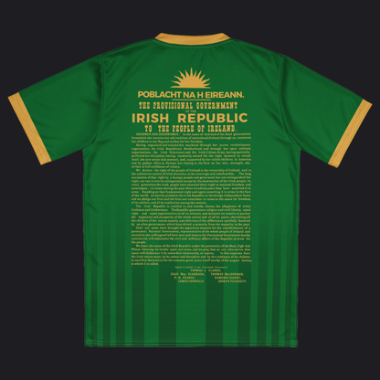 Eirin Apparel Unisex Jersey Eirin 'Irish Republic' Proclamation Jersey – Green/Gold