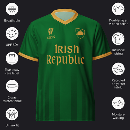 Eirin Apparel Unisex Jersey Eirin 'Irish Republic' Proclamation Jersey – Green/Gold