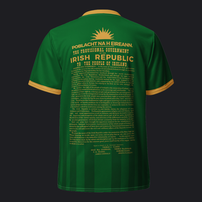 Eirin Apparel Unisex Jersey Eirin 'Irish Republic' Proclamation Jersey – Green/Gold
