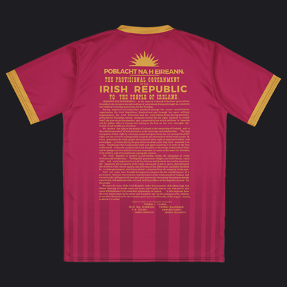 Eirin Apparel Unisex Jersey Eirin 'Irish Republic' Proclamation Jersey – Pink/Gold