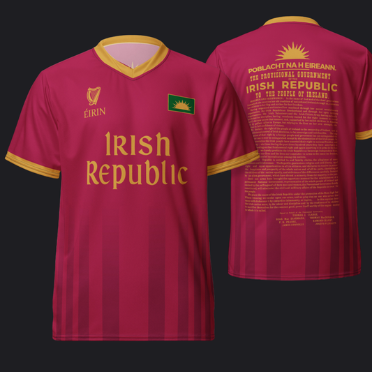 Eirin Apparel Unisex Jersey Eirin 'Irish Republic' Proclamation Jersey – Pink/Gold