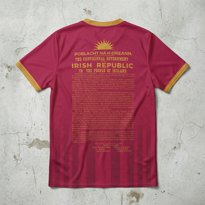 Eirin Apparel Unisex Jersey Eirin 'Irish Republic' Proclamation Jersey – Pink/Gold