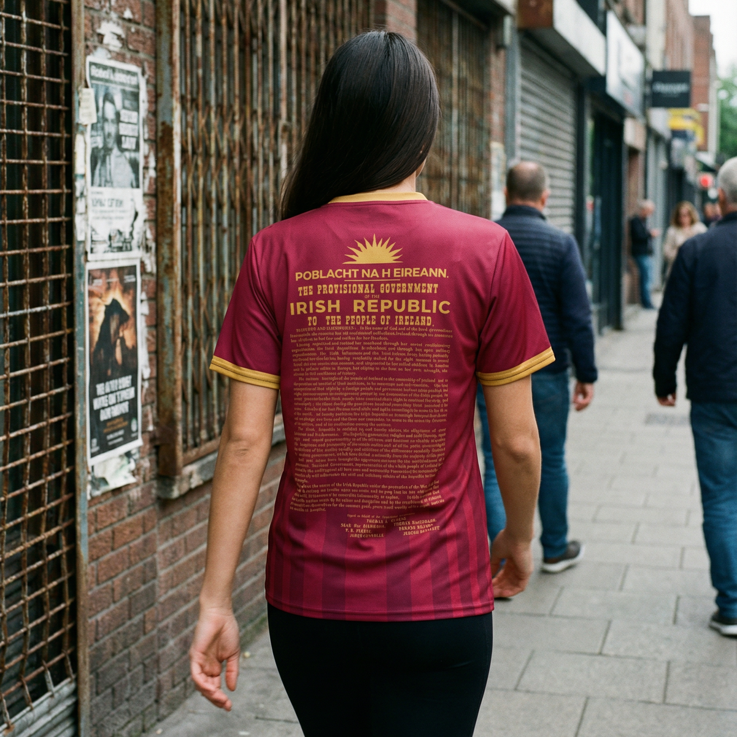 Eirin Apparel Unisex Jersey Eirin 'Irish Republic' Proclamation Jersey – Pink/Gold