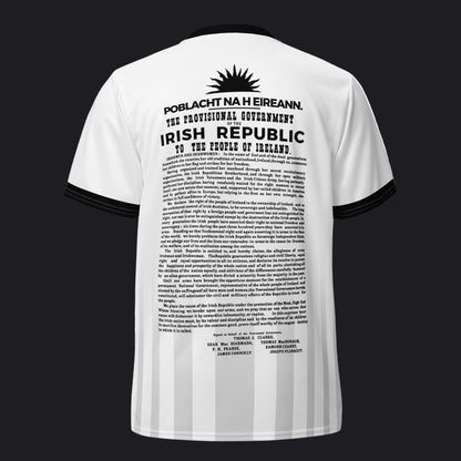 Eirin Apparel Unisex Jersey Eirin 'Irish Republic' Proclamation Jersey – White/Black