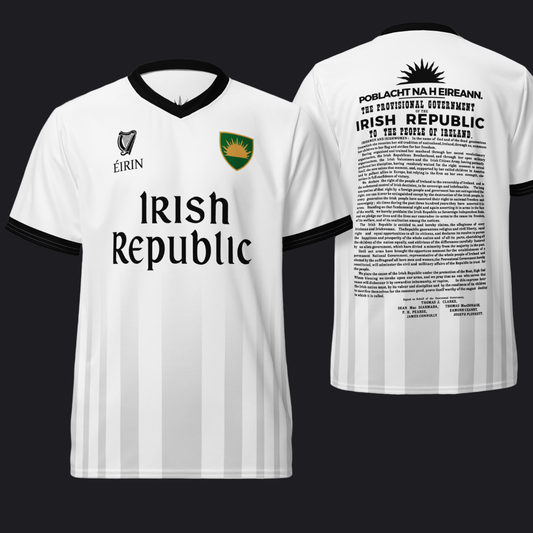 Eirin Apparel Unisex Jersey Eirin 'Irish Republic' Proclamation Jersey – White/Black
