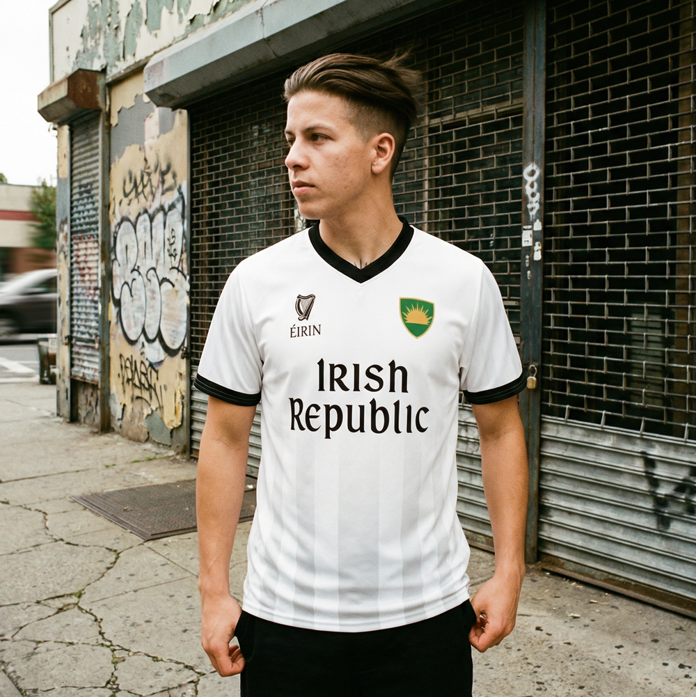 Eirin Apparel Unisex Jersey Eirin 'Irish Republic' Proclamation Jersey – White/Black