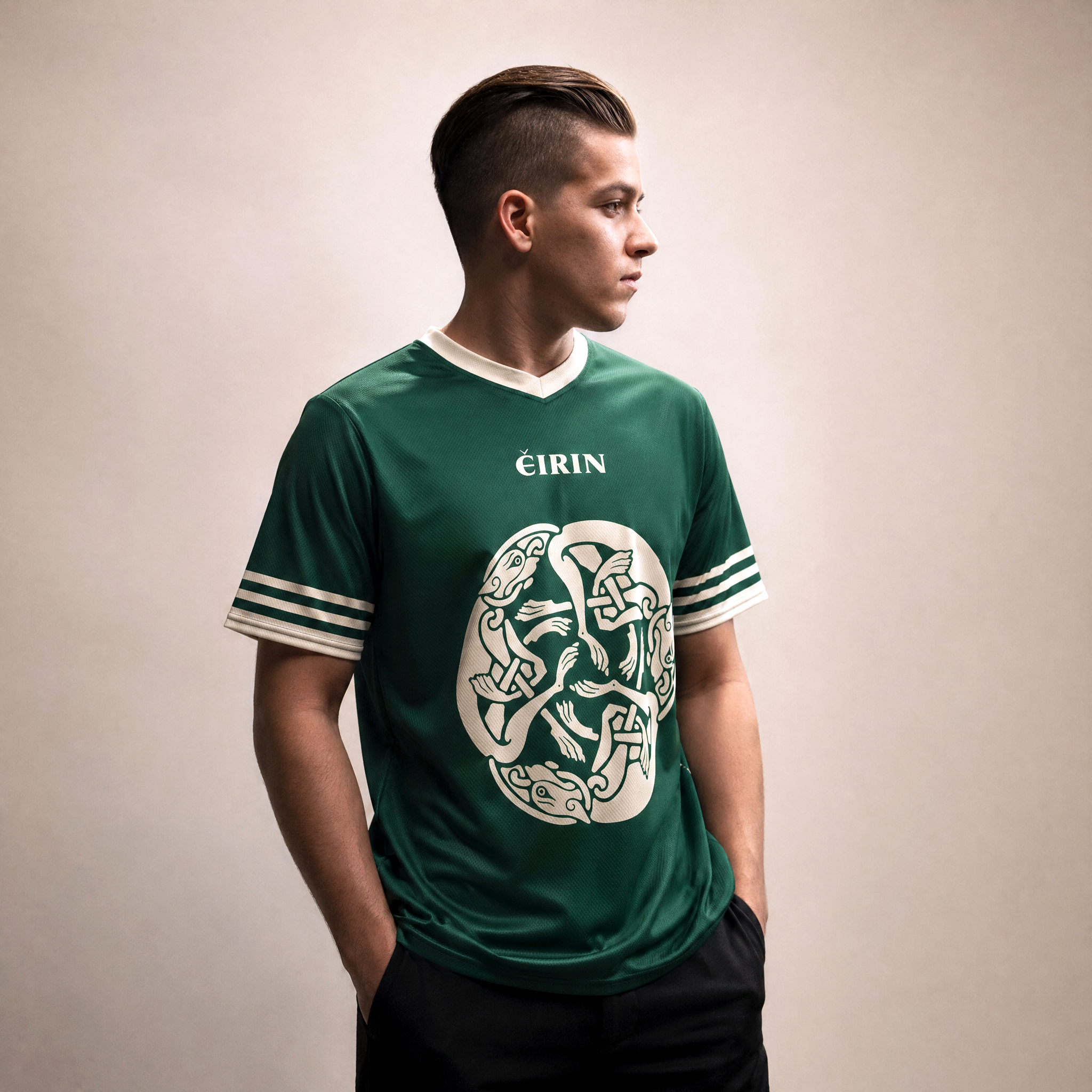 Eirin Apparel Unisex Jersey ‘Láidreacht’ Celtic Hounds Jersey – High King Green